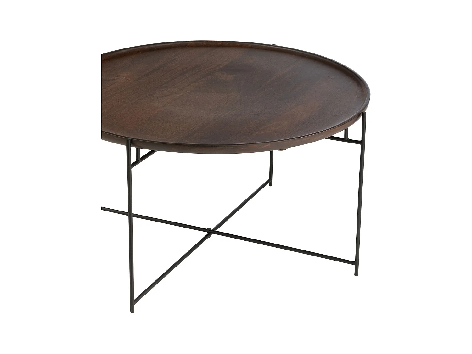 Table Basse en Bois "Randy" 80cm Marron