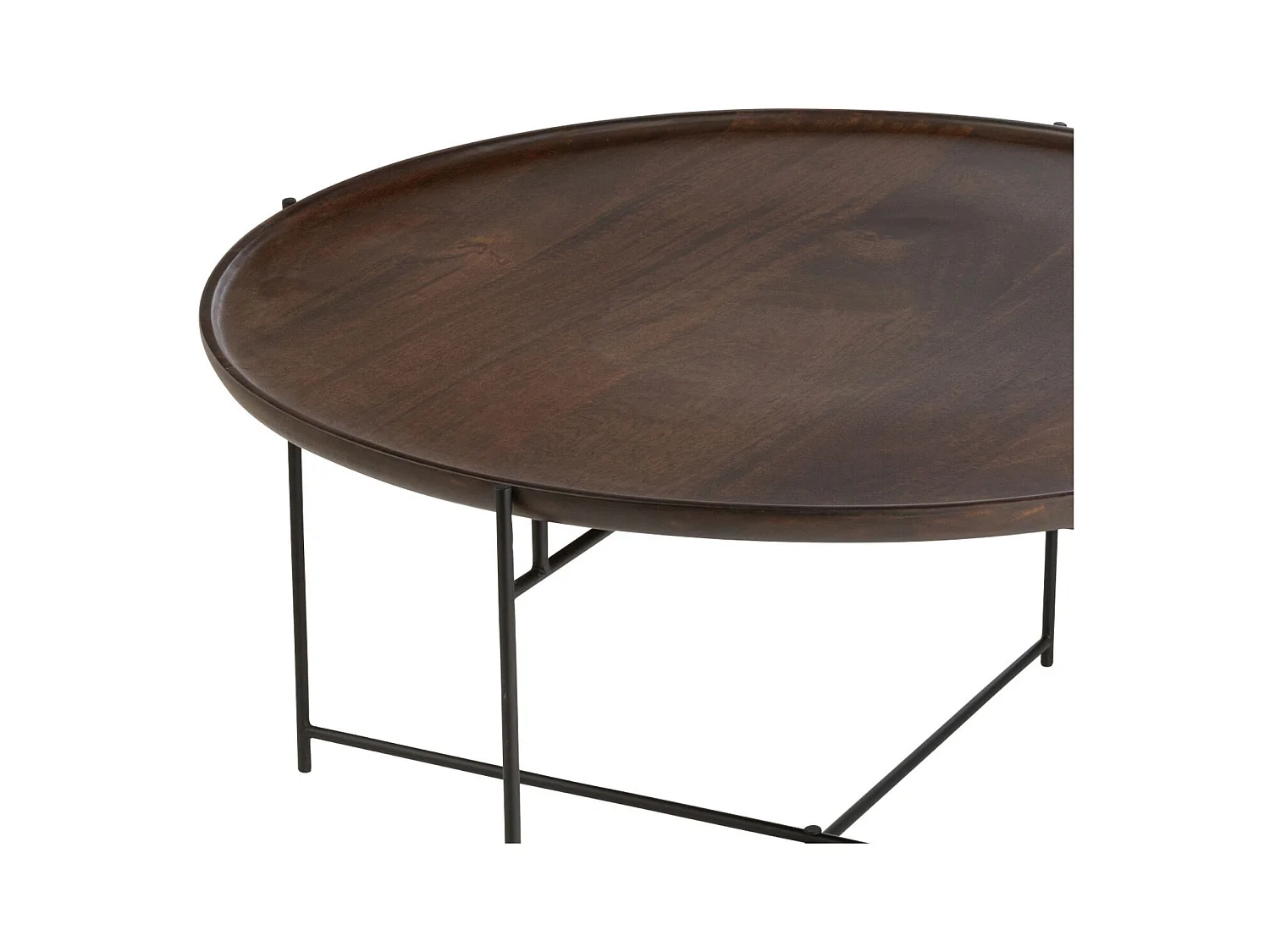 Table Basse en Bois "Randy" 80cm Marron