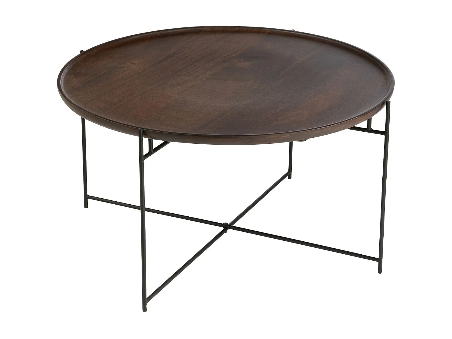 Table Basse en Bois "Randy" 80cm Marron