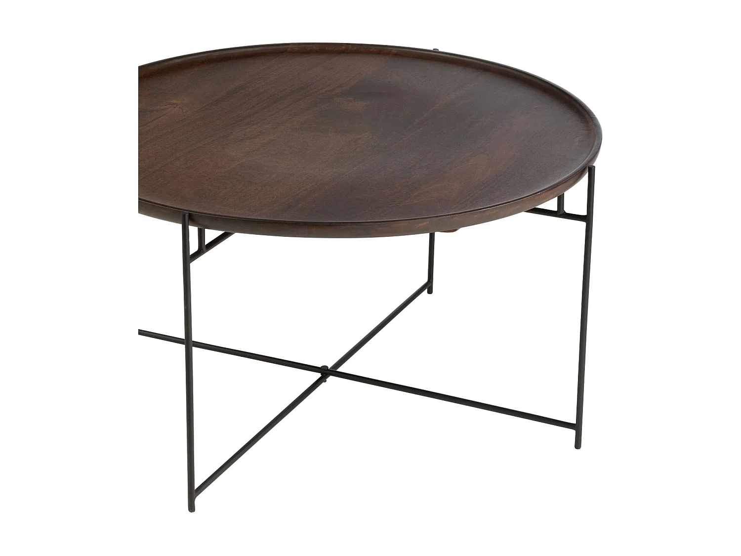 Table Basse en Bois "Randy" 80cm Marron