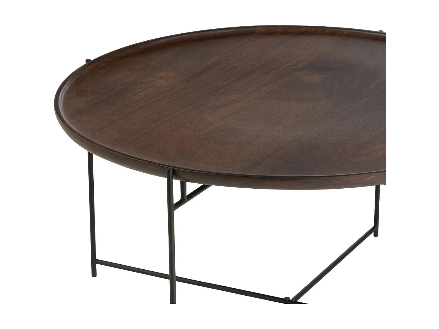 Table Basse en Bois "Randy" 80cm Marron