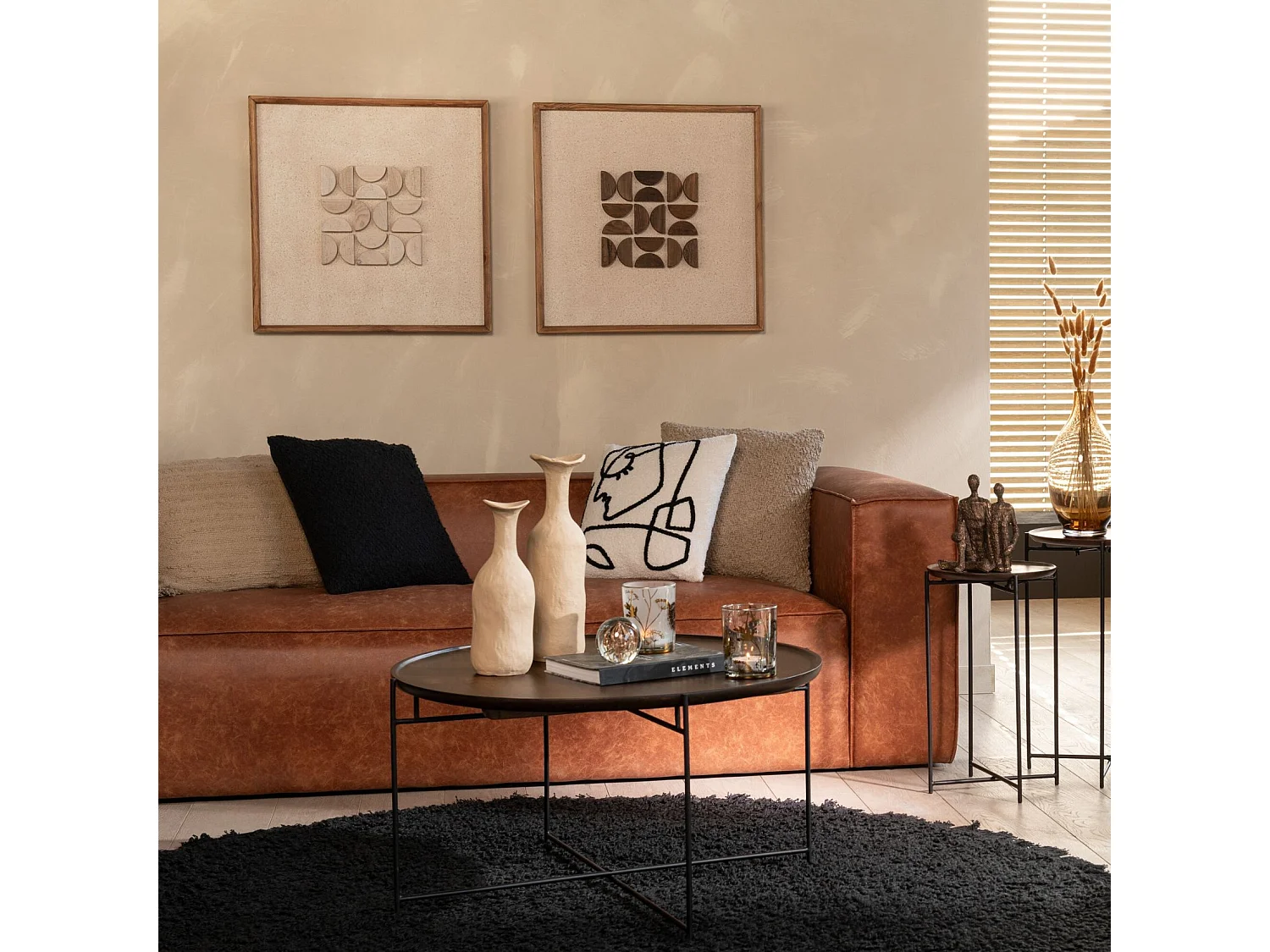 Table Basse en Bois "Randy" 80cm Marron