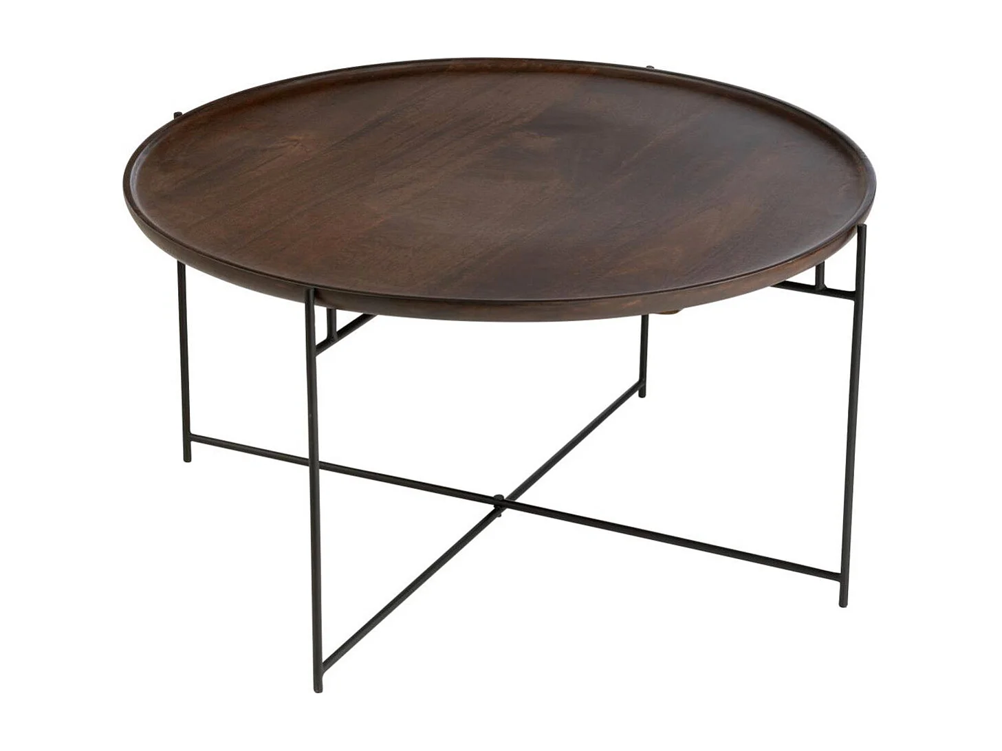 Table Basse en Bois "Randy" 80cm Marron