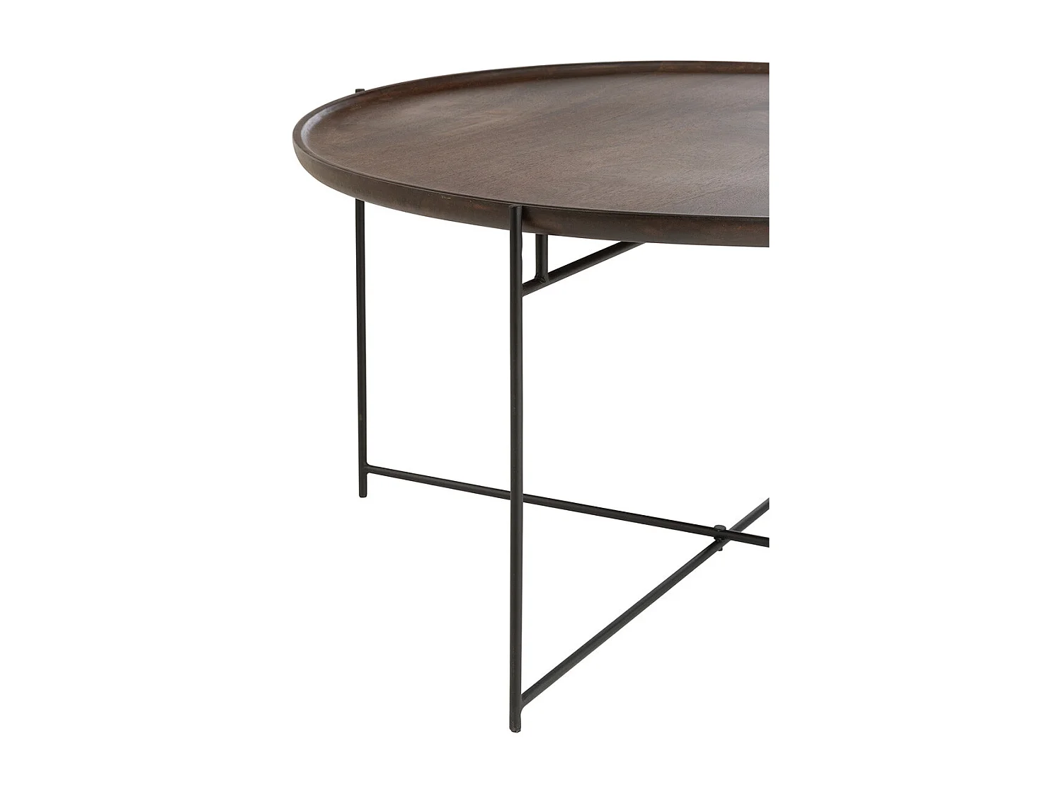 Table Basse en Bois "Randy" 80cm Marron