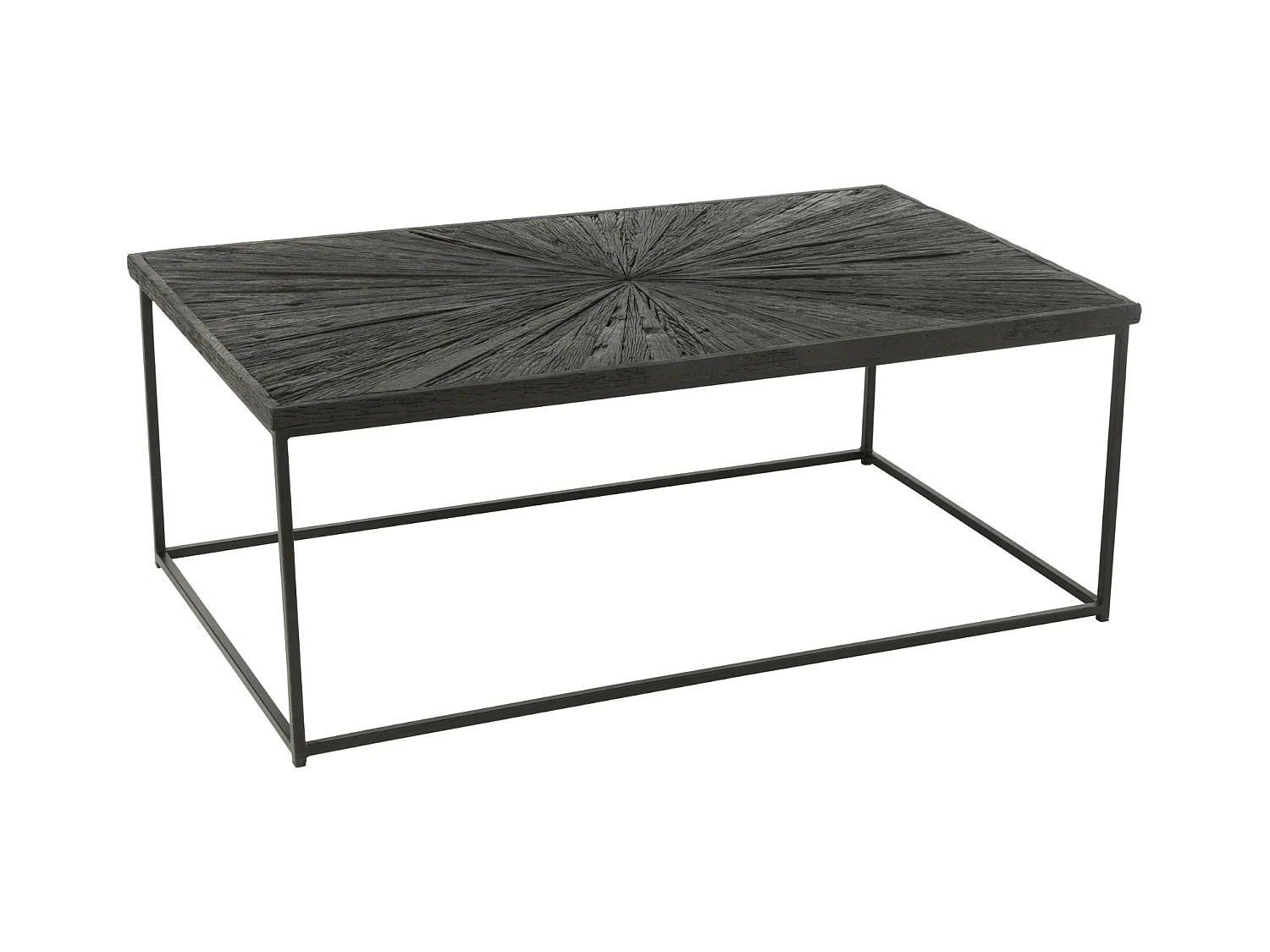 Table Basse en Bois "Shanil" 120cm Noir