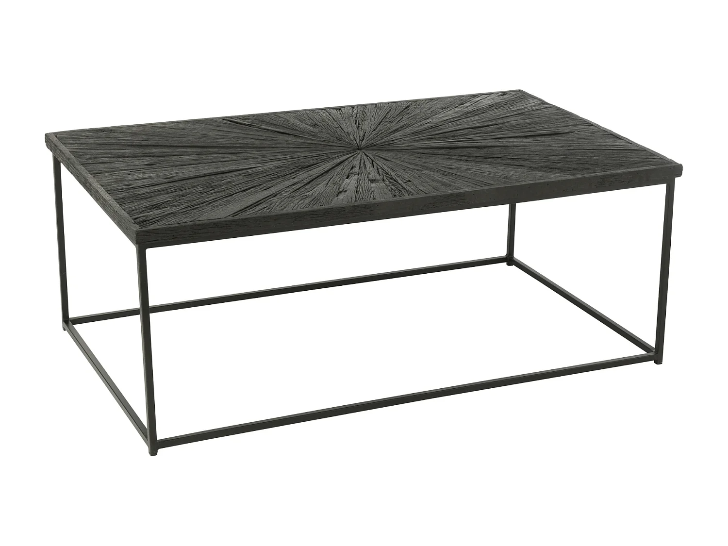 Table Basse en Bois "Shanil" 120cm Noir