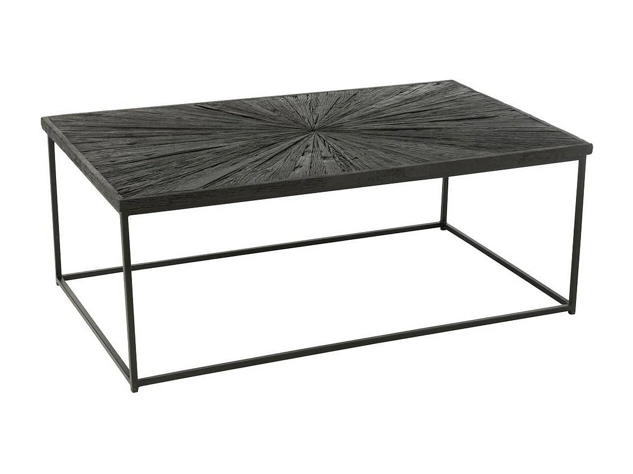 Table Basse en Bois "Shanil" 120cm Noir