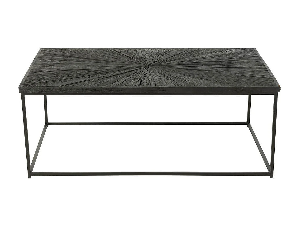 Table Basse en Bois "Shanil" 120cm Noir
