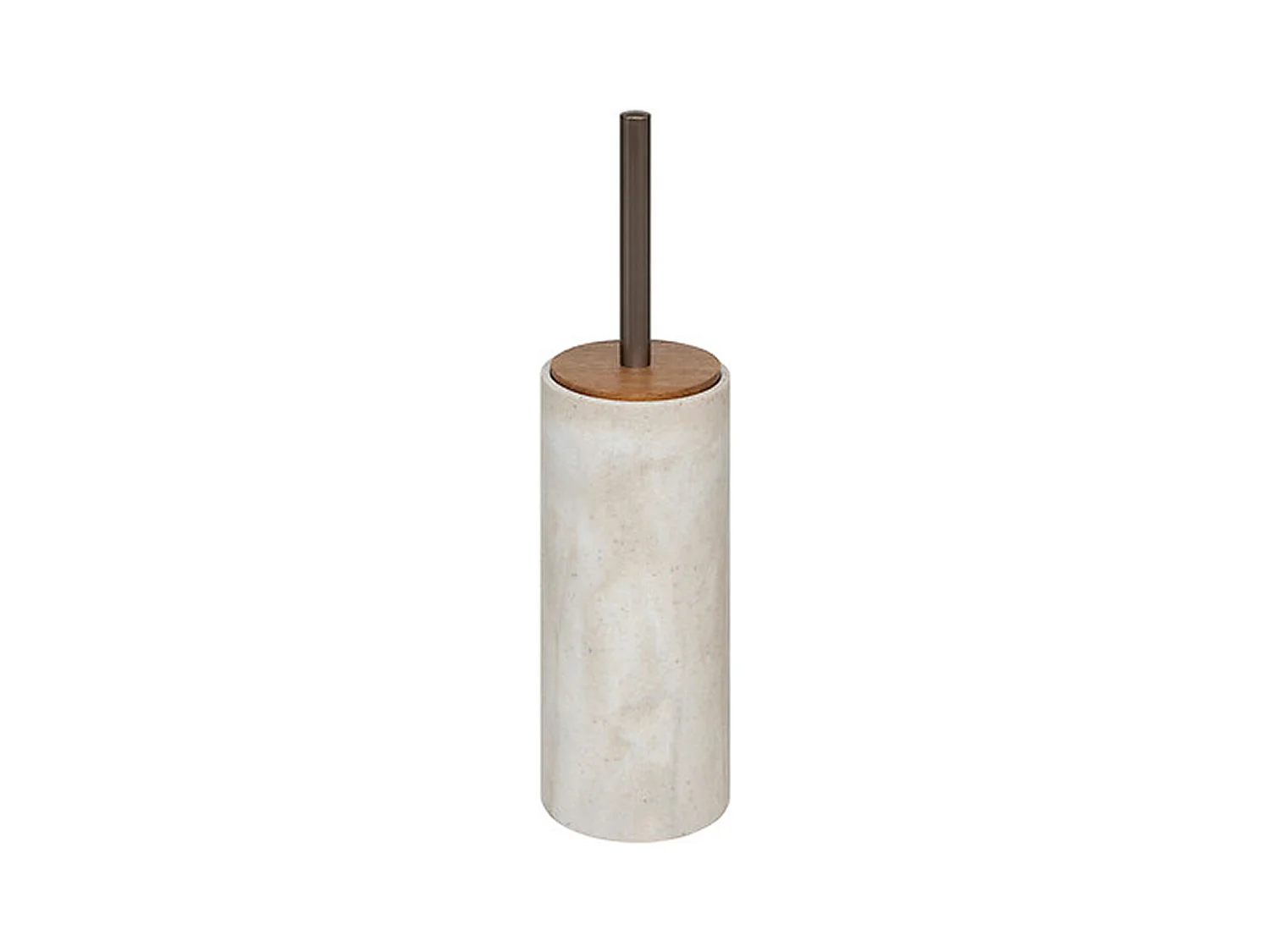 Brosse WC Design "Côme" 37cm Beige
