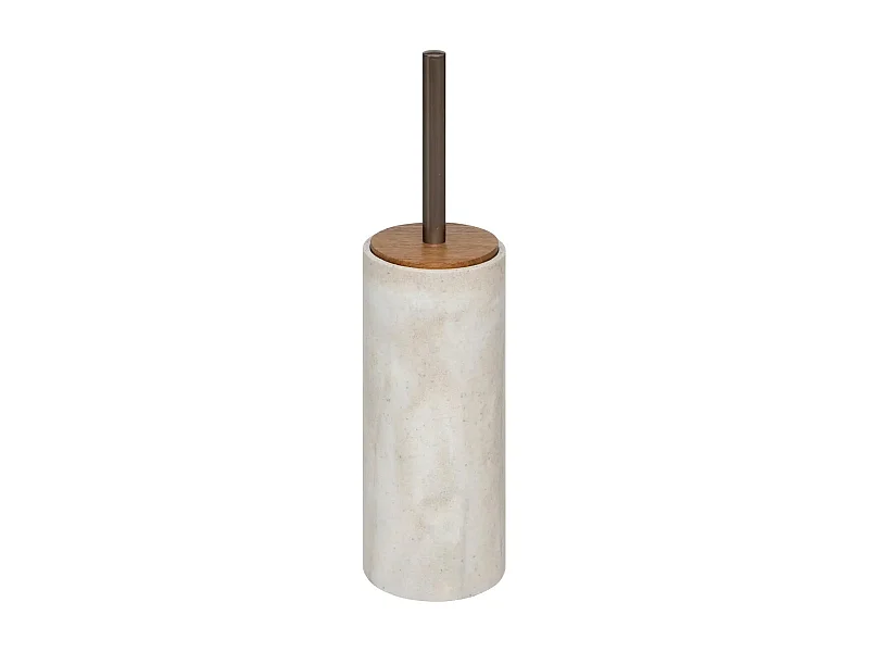 Brosse WC Design "Côme" 37cm Beige