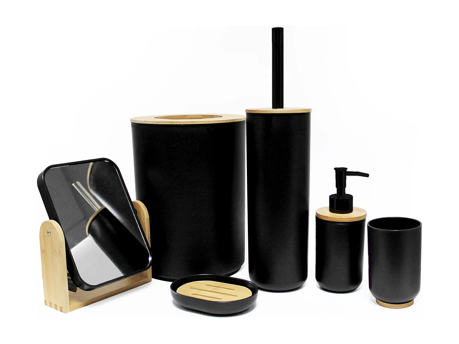 Brosse WC "Smart" 37cm Noir