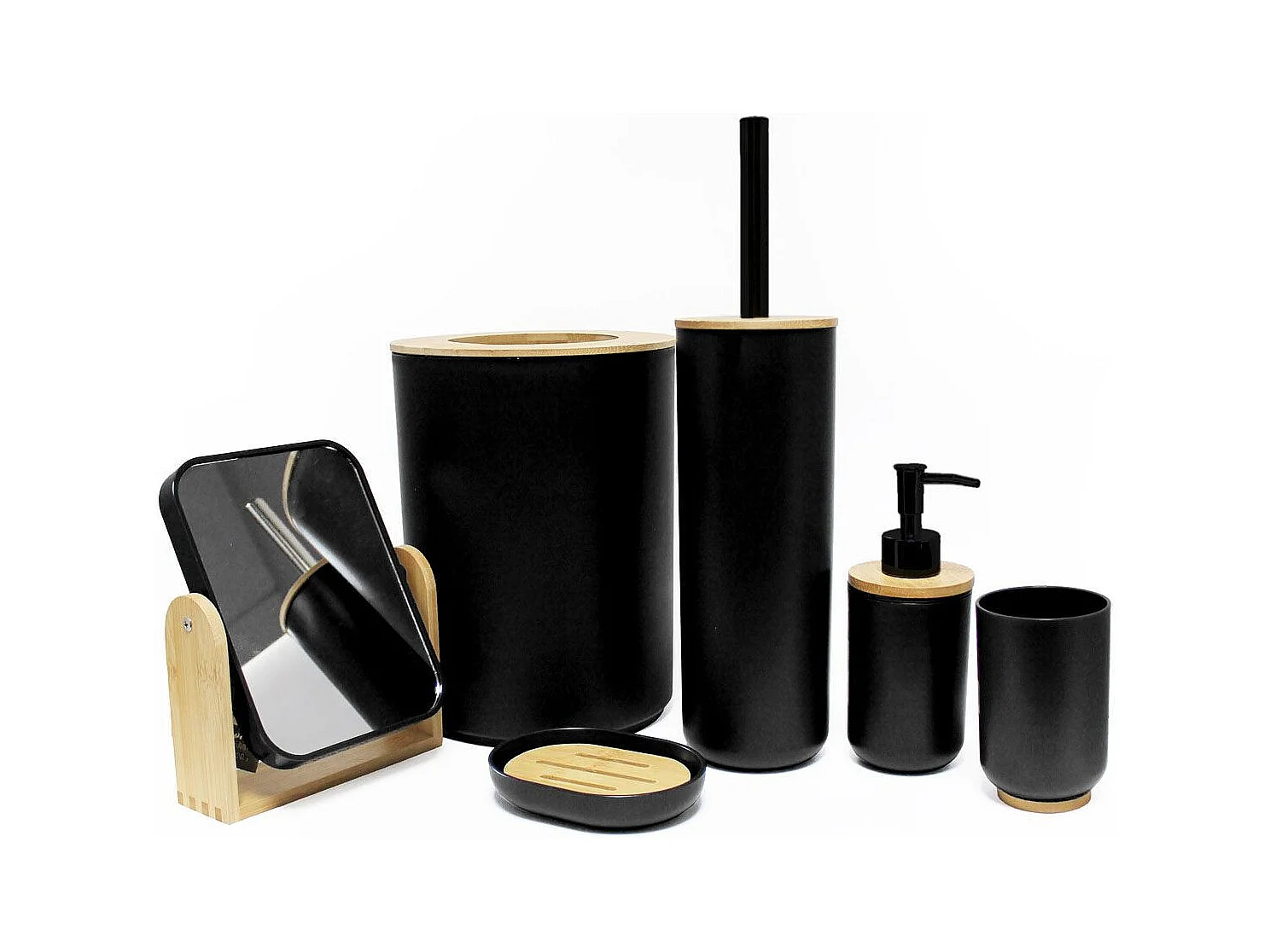 Brosse WC "Smart" 37cm Noir