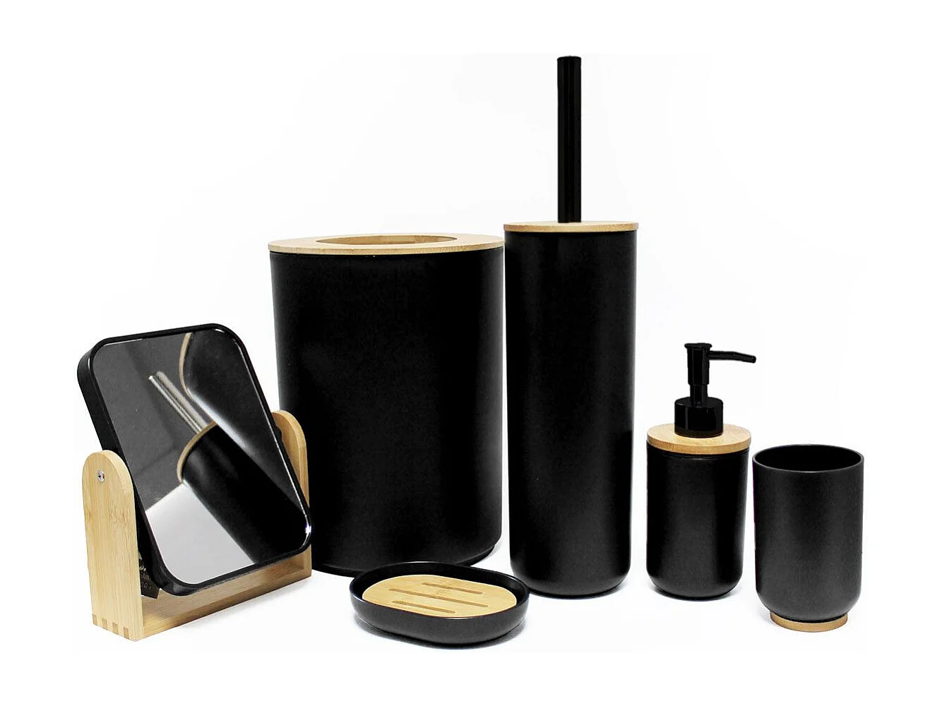 Brosse WC "Smart" 37cm Noir