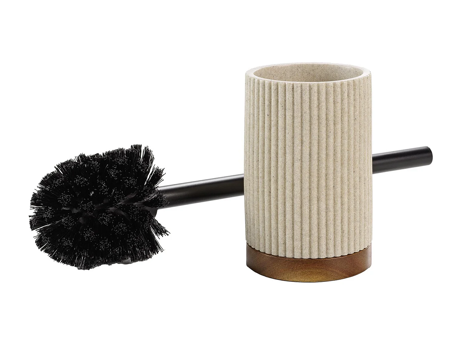 Brosse WC Design "Niagara" 38cm Naturel