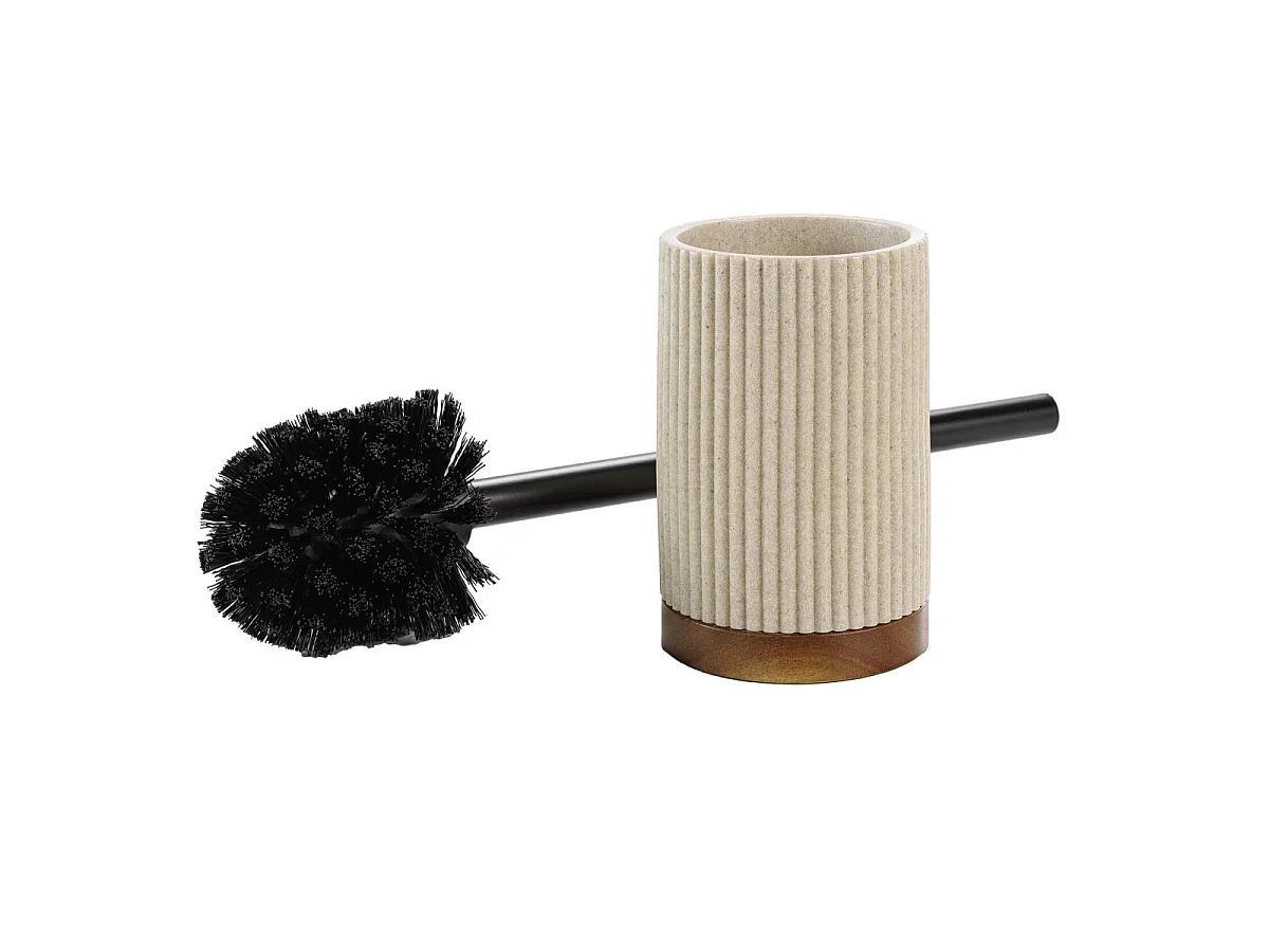 Brosse WC Design "Niagara" 38cm Naturel