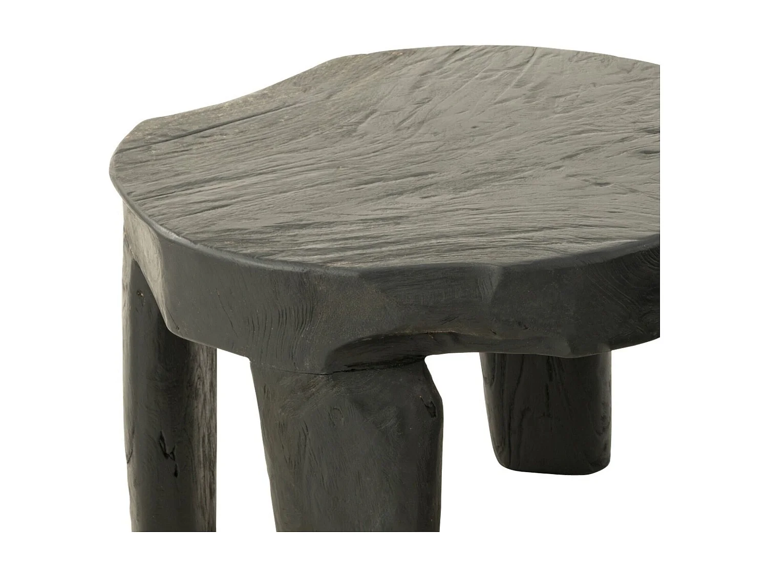 Juego de 2 mesas de centro redondas en madera de teca