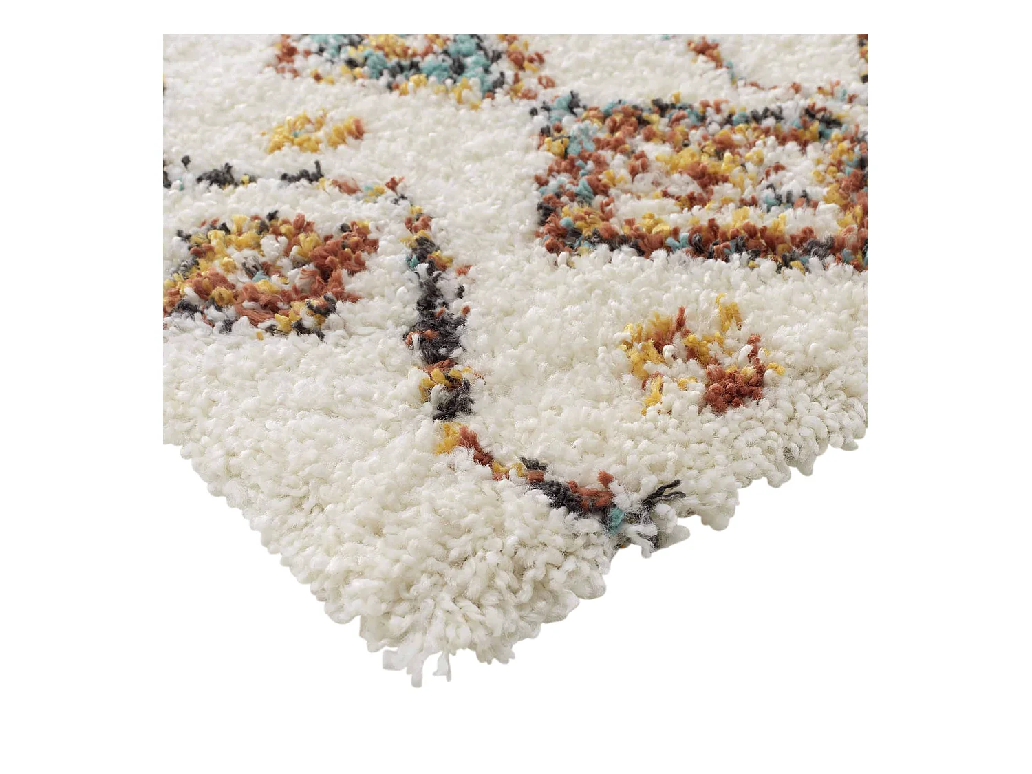 Tapis Déco Shaggy "Vasco" 160x230cm Multicolore