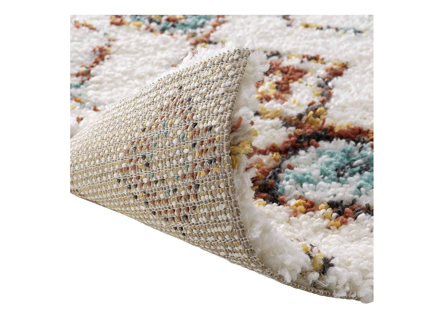 Tapis Déco Shaggy "Vasco" 160x230cm Multicolore