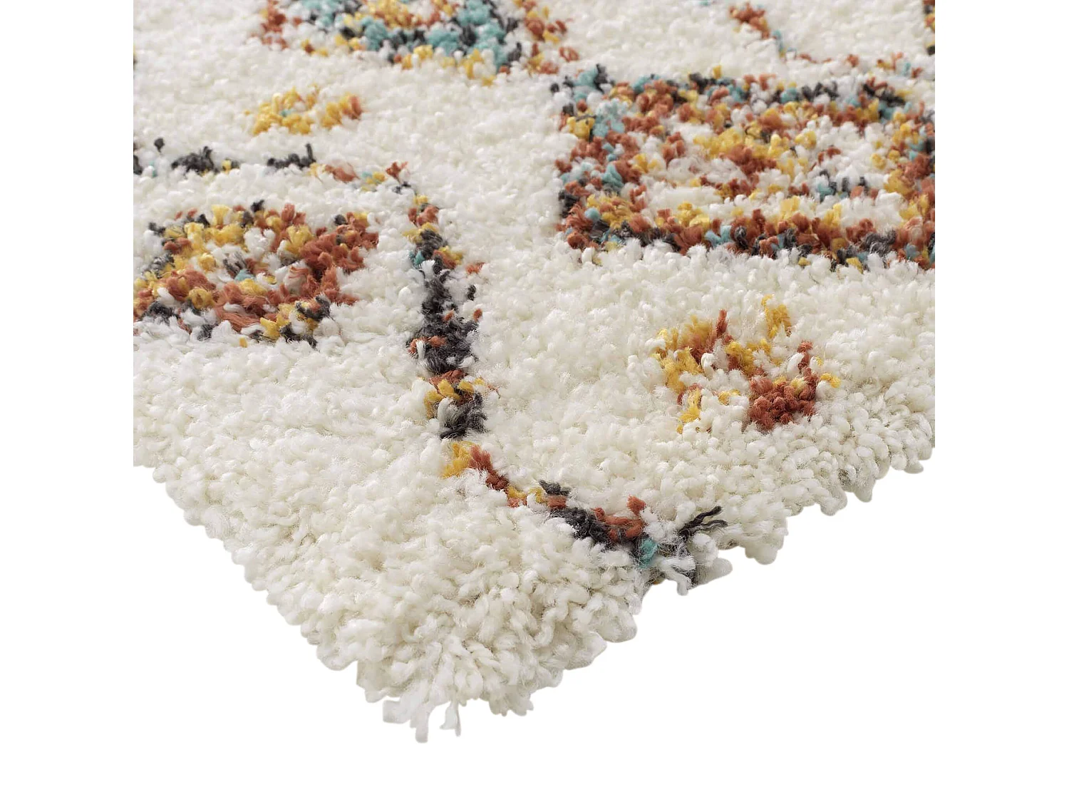 Tapis Déco Shaggy "Vasco" 160x230cm Multicolore