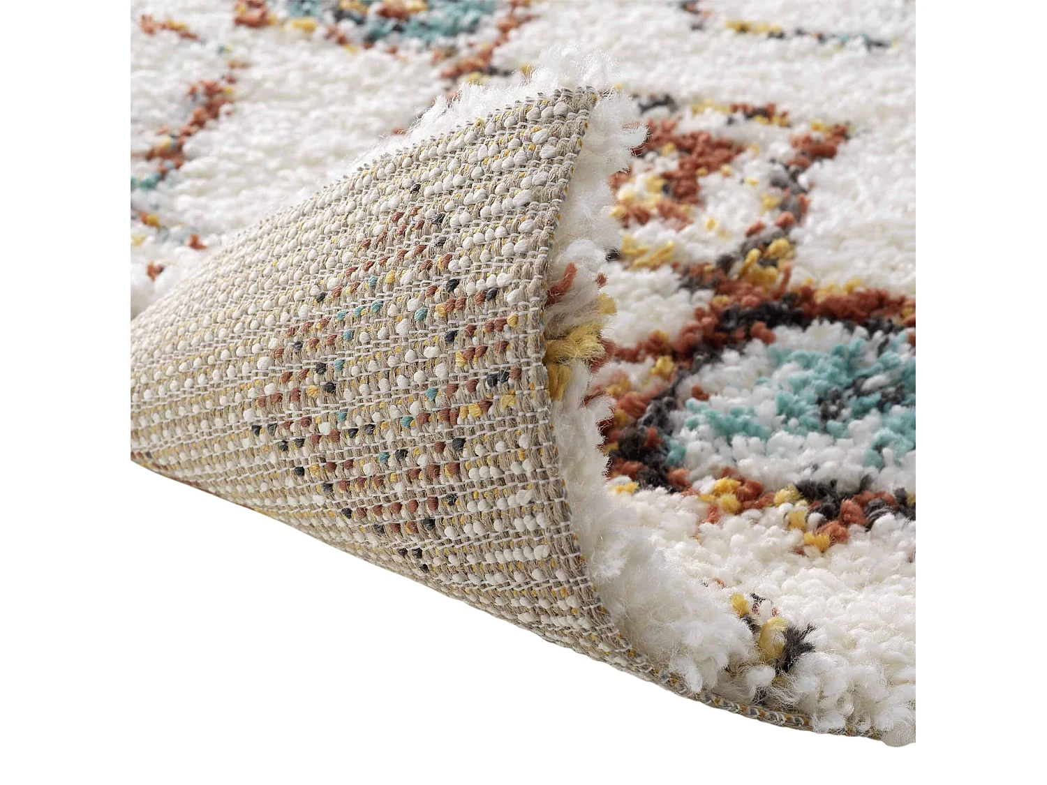 Tapis Déco Shaggy "Vasco" 160x230cm Multicolore