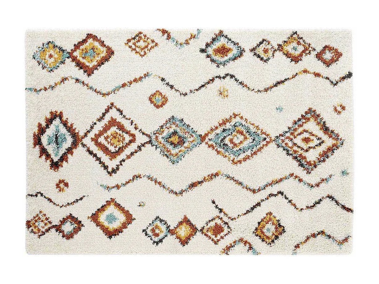 Tapis Déco Shaggy "Vasco" 160x230cm Multicolore