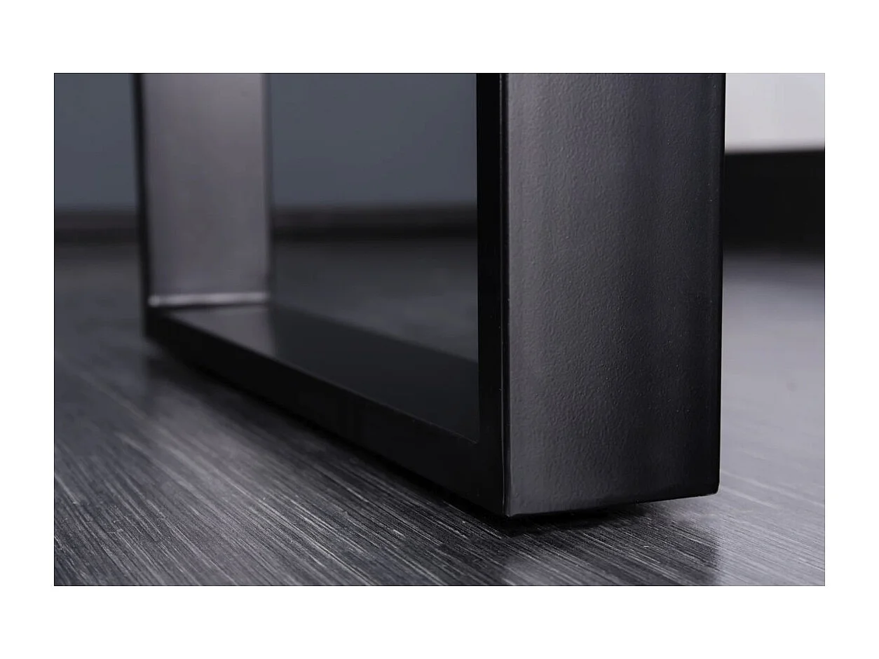 Table LODEN – Rectangulaire 160 cm – Bois Sheesham et métal – Style industriel