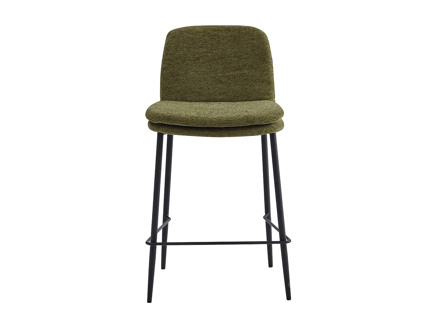 NOLAN-Sedia da bar in tessuto Luxury Kaki (x2)