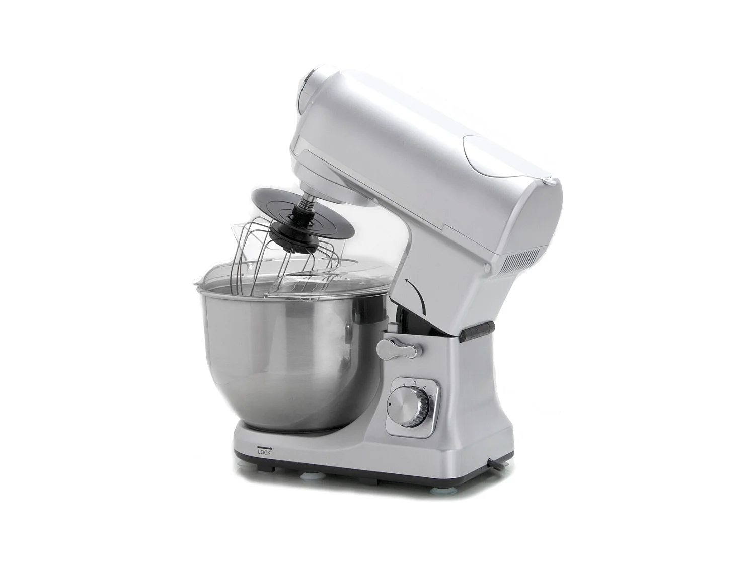 Robby Robot multifonctions 5l 1000w silver avec hachoir et blender 1,5l en verre - robimix silver