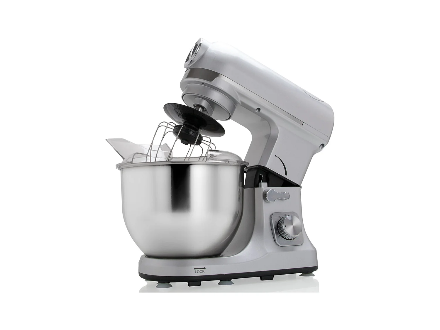 Robby Robot multifonctions 5l 1000w silver avec hachoir et blender 1,5l en verre - robimix silver