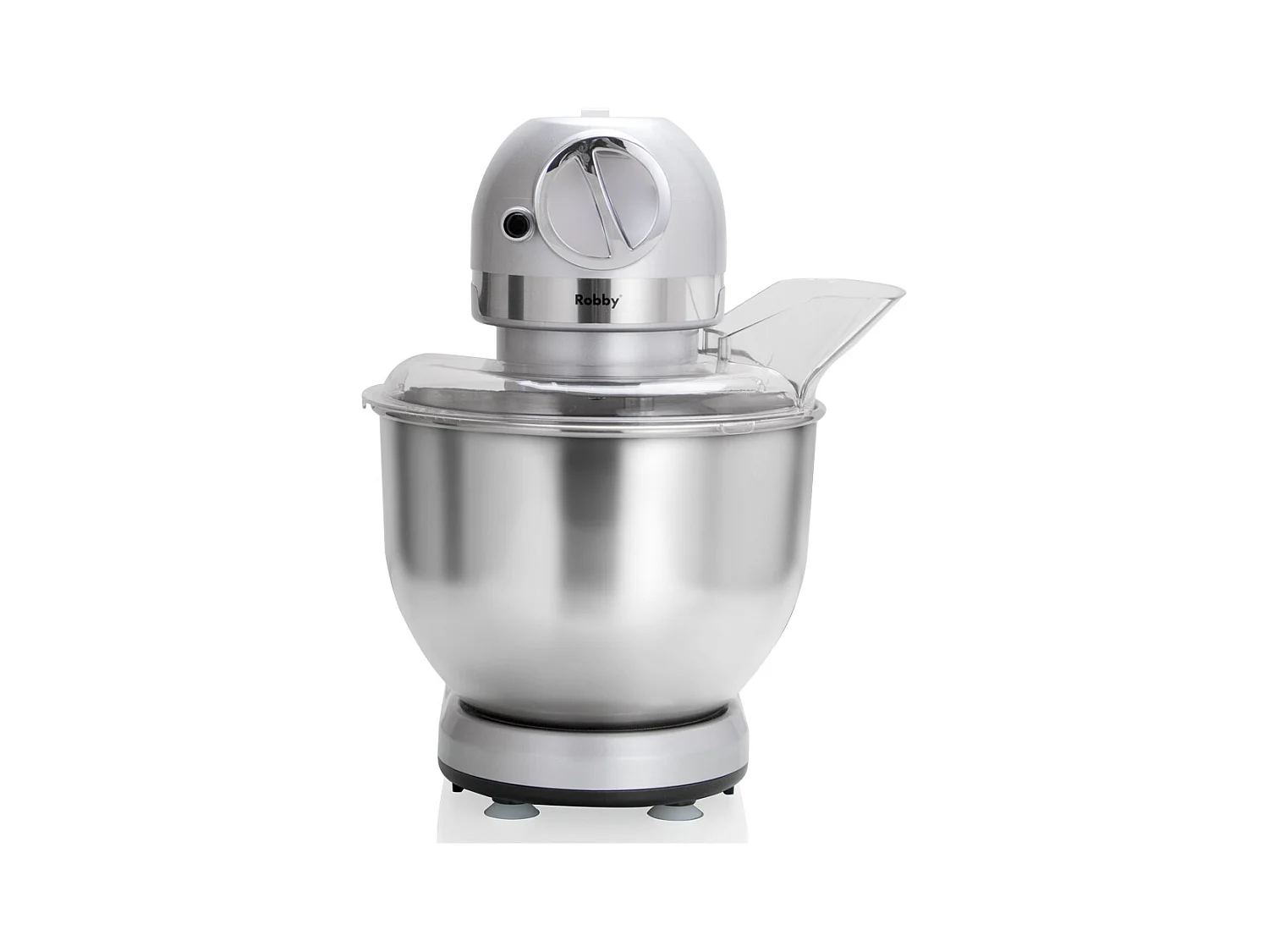 Robby Robot multifonctions 5l 1000w silver avec hachoir et blender 1,5l en verre - robimix silver