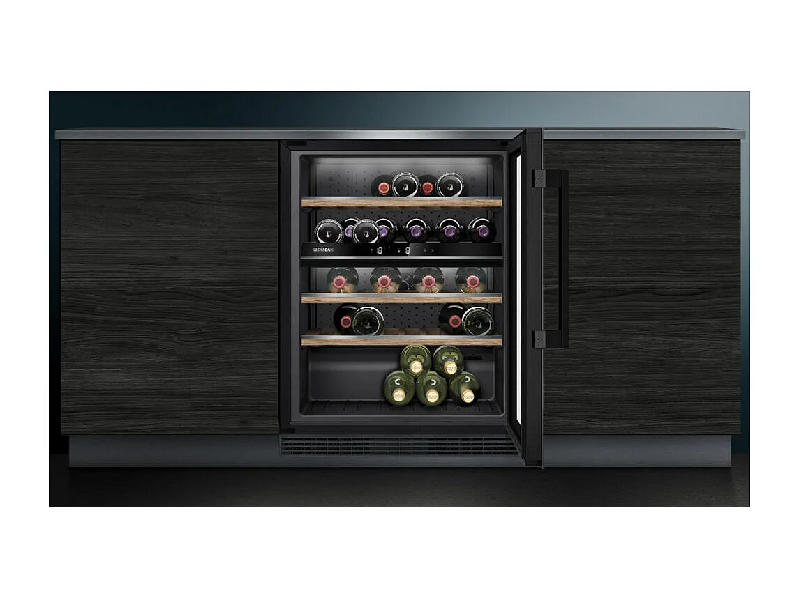 Siemens Cave à vin encastrable multizones 44 bouteilles - ku21wahg0
