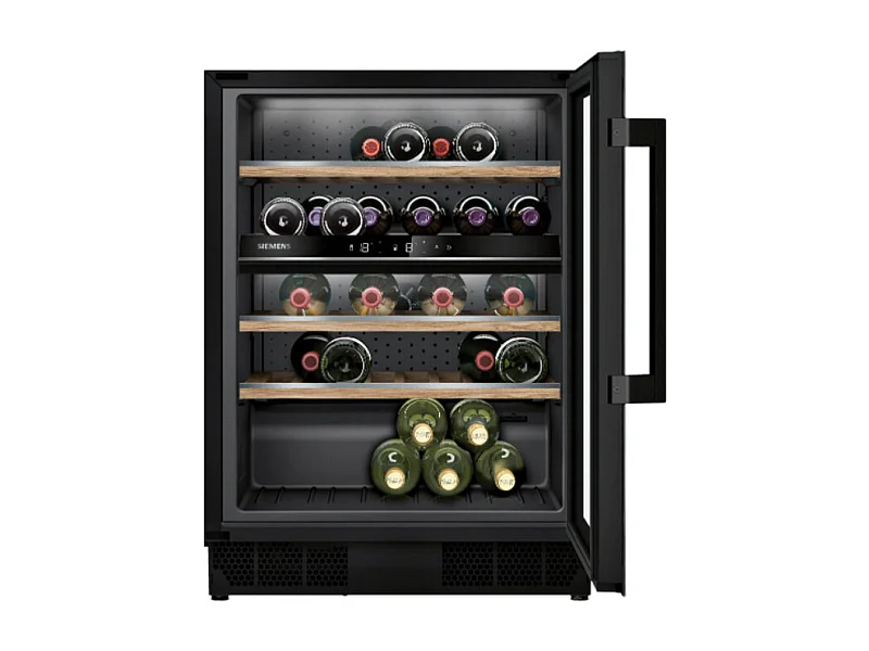 Siemens Cave à vin encastrable multizones 44 bouteilles - ku21wahg0