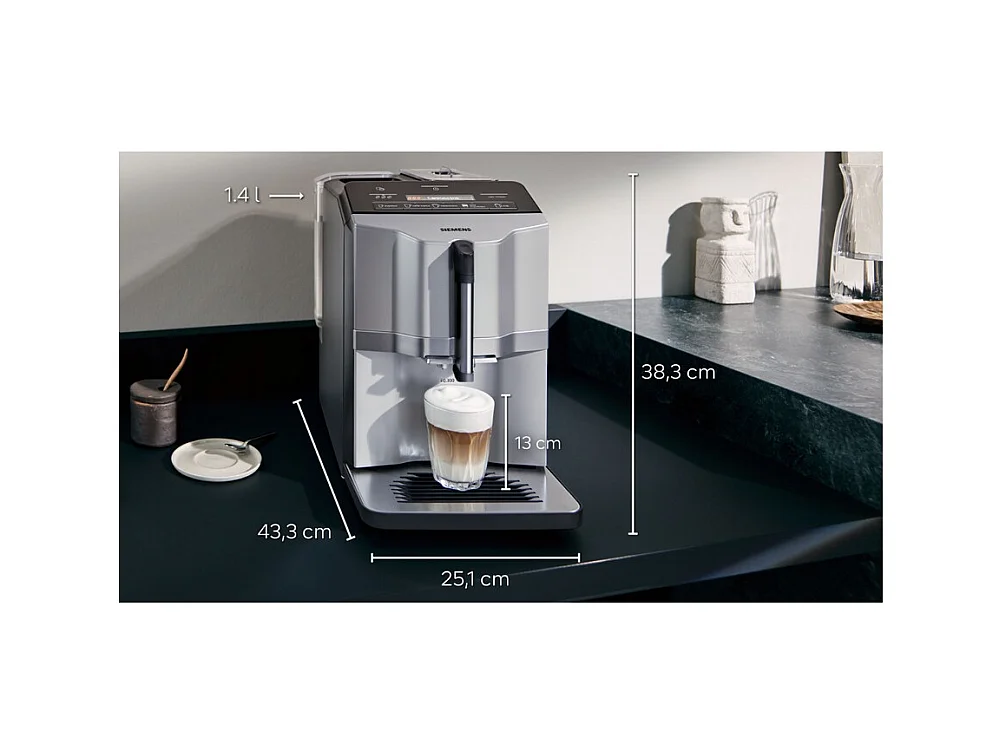 Siemens Robot café 15 bars gris - TI353201RW