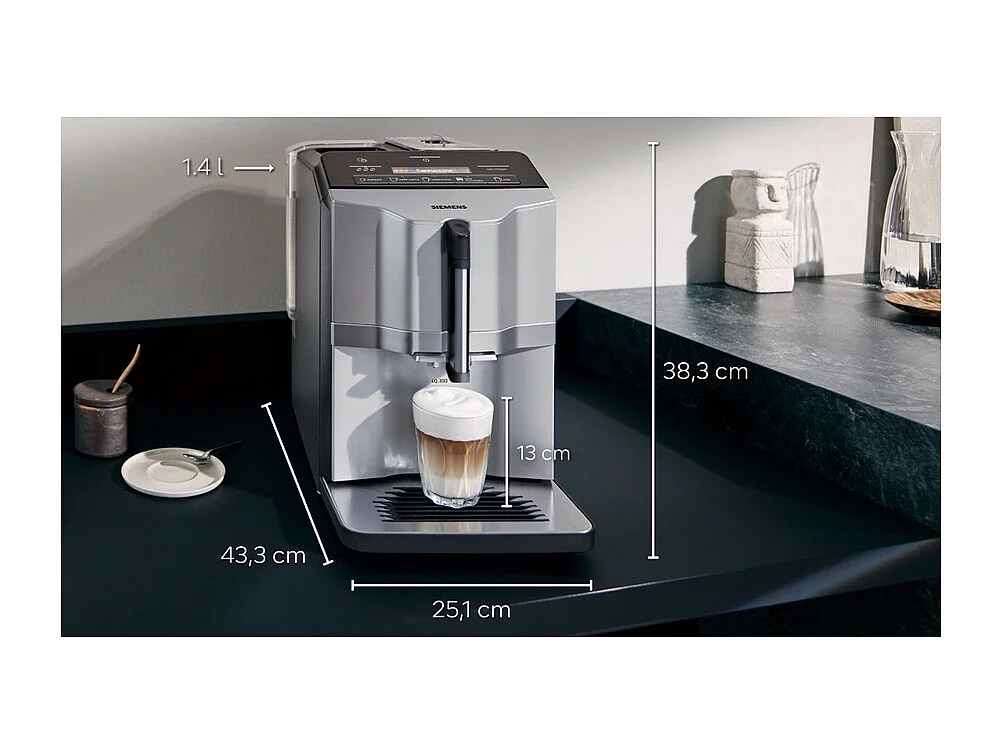 Siemens Robot café 15 bars gris - TI353201RW