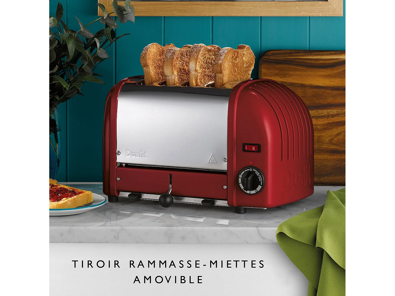 Dualit Grille-pains 4 fentes 2200w rouge - 40366