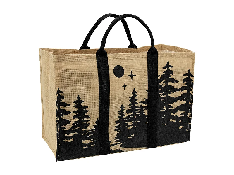 Sac à bûches en jute