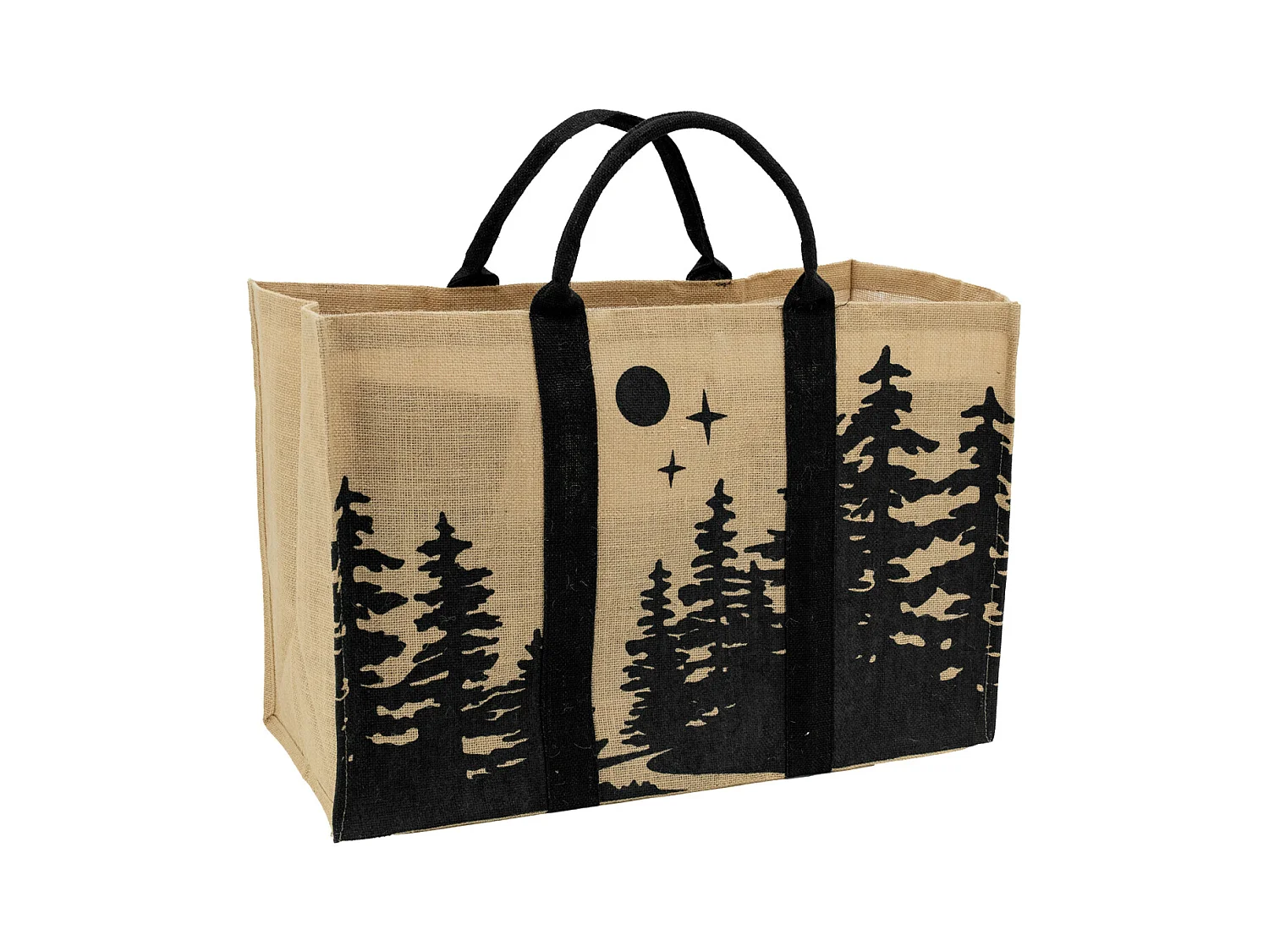 Sac à bûches en jute