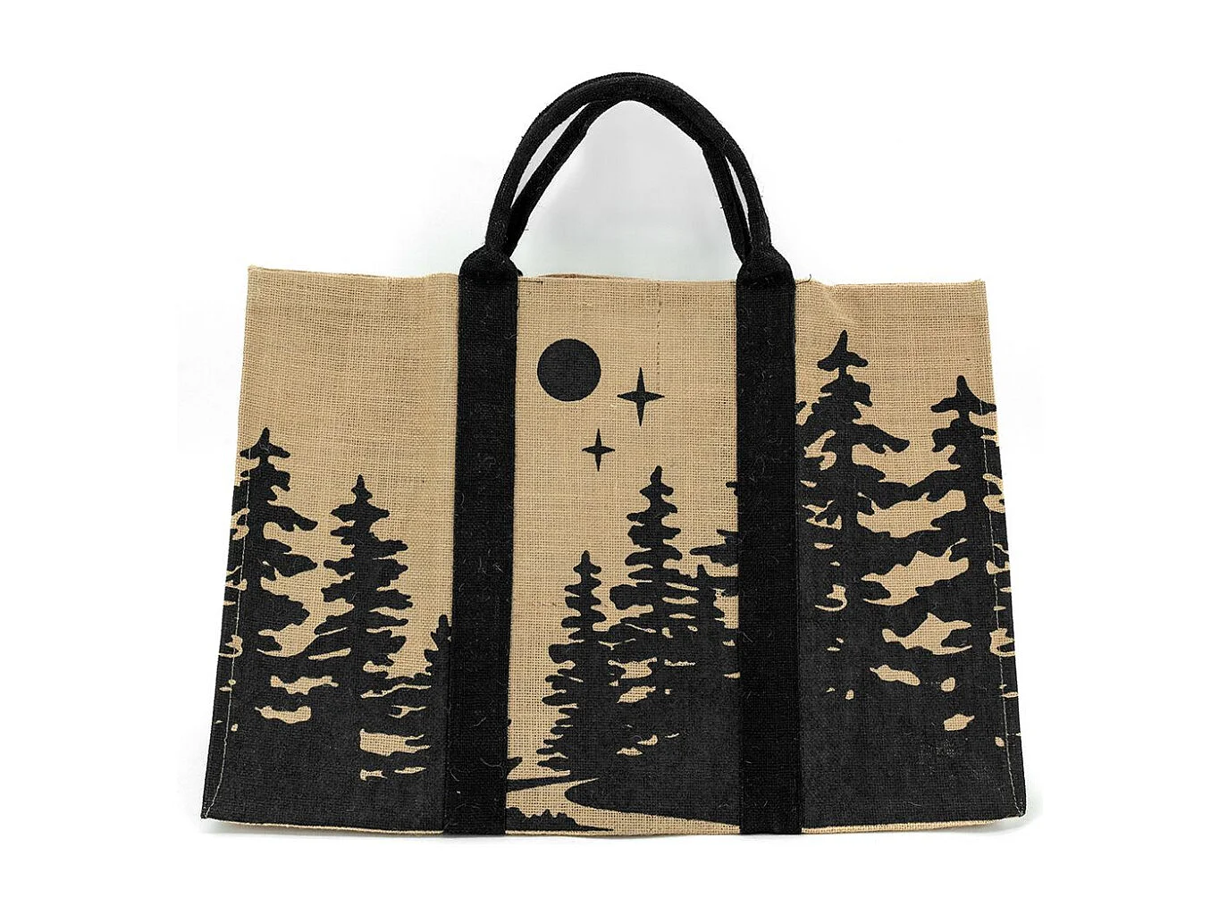 Sac à bûches en jute