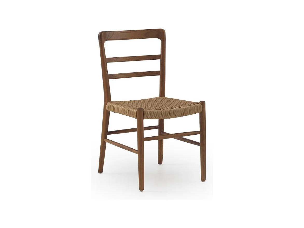 Lot de 4 chaises en bois de toon couleur noyer