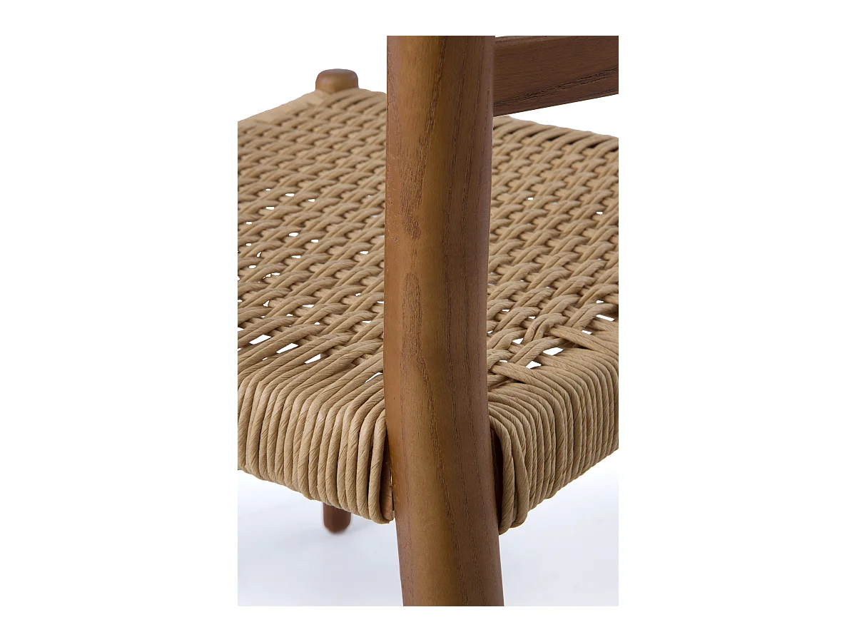 Lot de 4 chaises en bois de toon couleur noyer