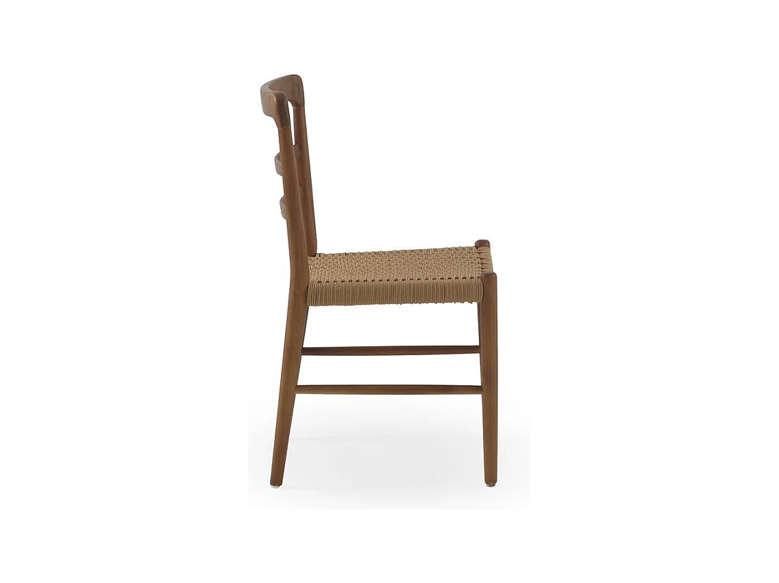 Lot de 4 chaises en bois de toon couleur noyer