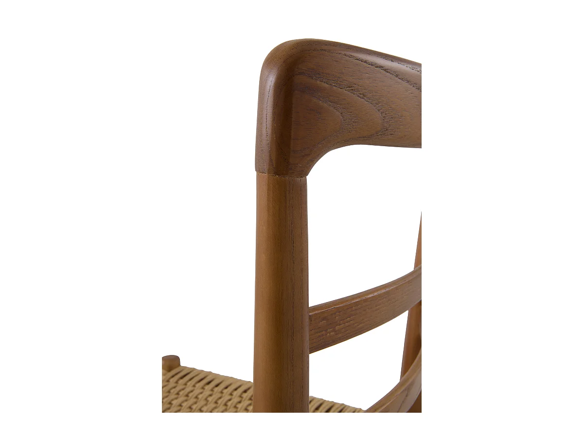 Lot de 4 chaises en bois de toon couleur noyer