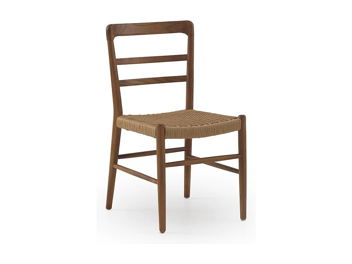 Lot de 4 chaises en bois de toon couleur noyer