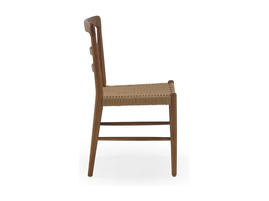 Lot de 4 chaises en bois de toon couleur noyer