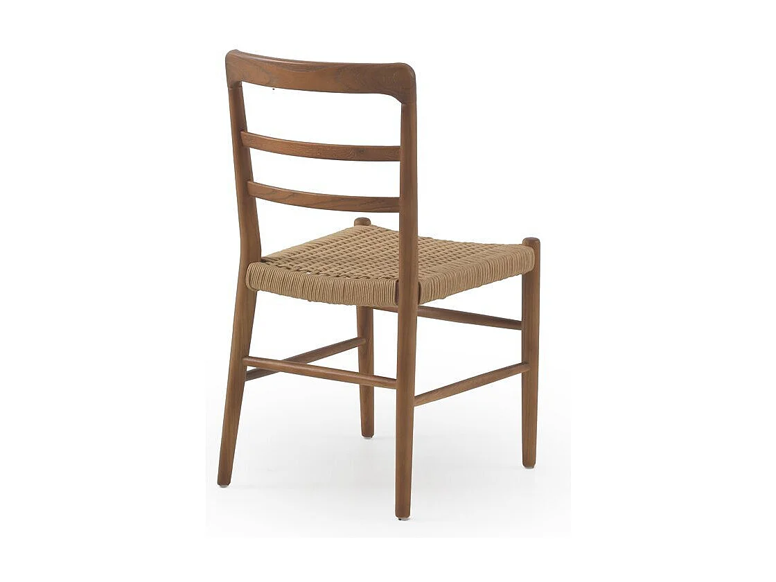 Lot de 4 chaises en bois de toon couleur noyer