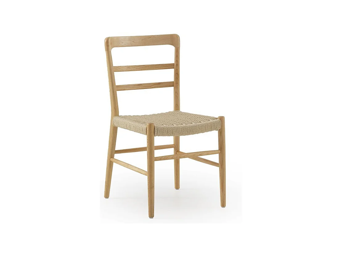 Lot de 4 chaises en bois de toon naturel