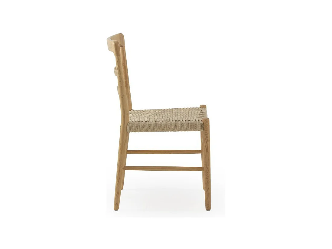Lot de 4 chaises en bois de toon naturel