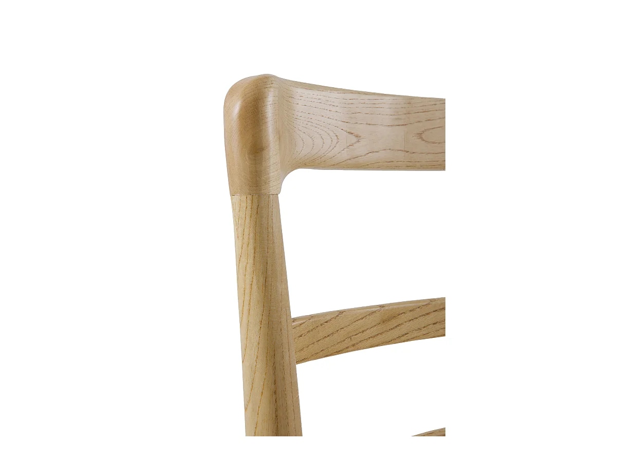 Lot de 4 chaises en bois de toon naturel