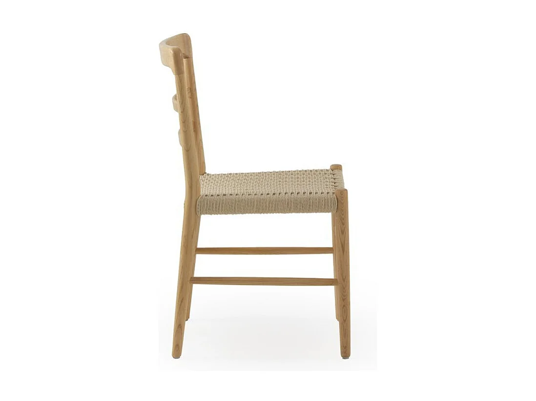 Lot de 4 chaises en bois de toon naturel