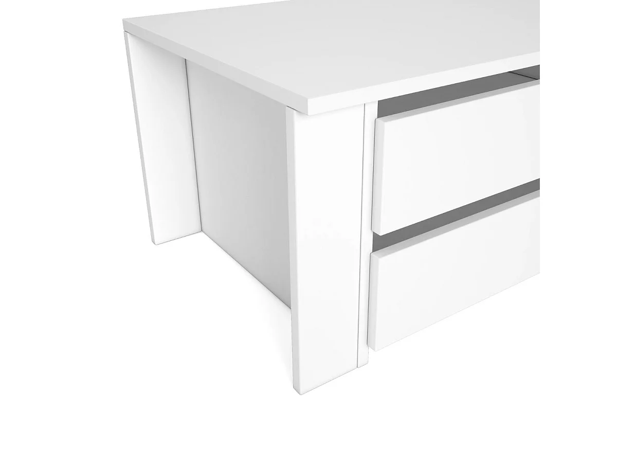 Cajonera interior 2 cajones blanco mate 34,5x88,3x45 cm